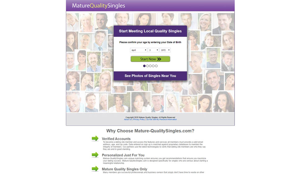 Mature Quality Singles Review 2025  — Real Dating Site or Scam?